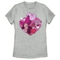 thumbnail image 1 of Women's Peter Pan Captain Hook Hooked on You  Graphic Tee Athletic Heather 2X Large, 1 of 4