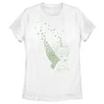 thumbnail image 1 of Women's Peter Pan St. Patrick's Day Tinkerbell Clover Wings  Graphic Tee White Small, 1 of 4