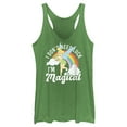 thumbnail image 1 of Women's Peter Pan St. Patrick's Day Tinkerbell I Don't Need Luck I'm Magical  Racerback Tank Top Envy Green Medium, 1 of 4