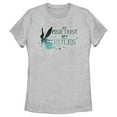 thumbnail image 1 of Women's Peter Pan & Wendy Tinker Bell My Pixie Dust My Rules  Graphic Tee Athletic Heather Small, 1 of 4