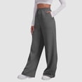 thumbnail image 1 of Women's Petite Cotton Sweatpants and Joggers with Pockets 29-Inch Inseam Athletic Pants, 1 of 6