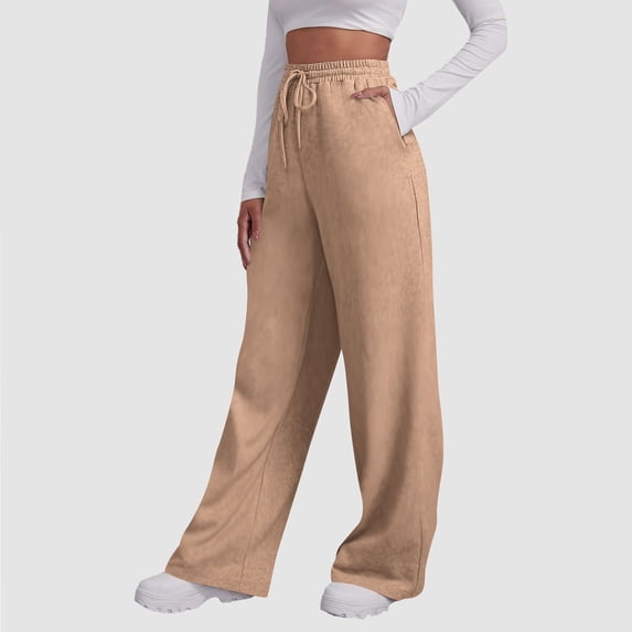 Women's Petite Cotton Sweatpants and Joggers with Pockets 29-Inch Inseam Athletic Pants