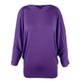 thumbnail image 1 of Women's Petite Cutout Shoulder Knit Jersey Top-L-PS, 1 of 3