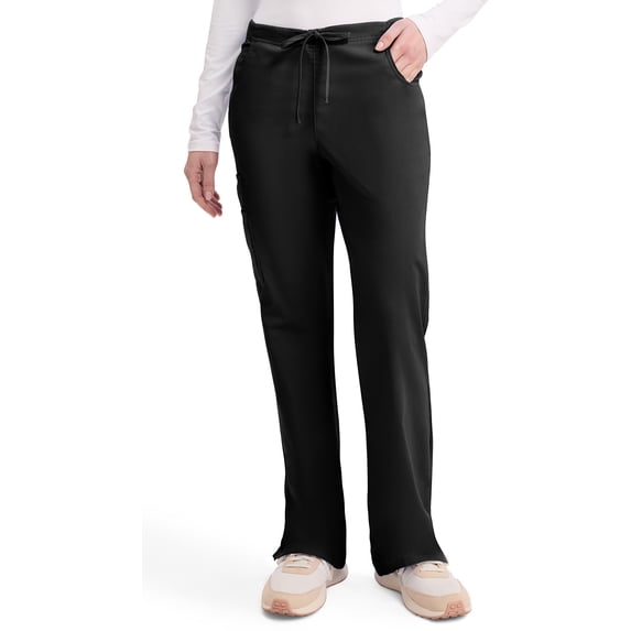 Women's Petite EDS Signature Scrubs Drawstring Cargo Pant, Black, XX-Large/Petite