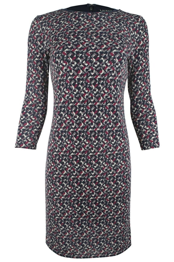 Women's Petite Geo Printed Dress PM