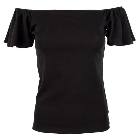 Women's Petite Jersey Off-The-Shoulder Top-PB-PXS