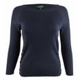 thumbnail image 1 of Women's Petite Lace Up Sides Ribbed Sweater-CN-PS, 1 of 4
