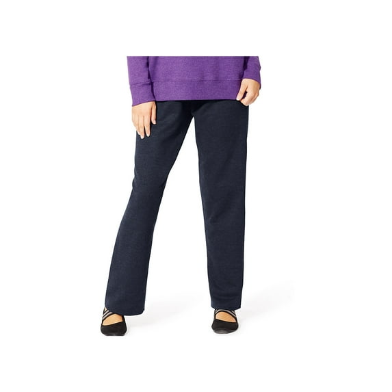 Women's Petite Length Fleece Open-Hem Sweatpants, Style OJ104