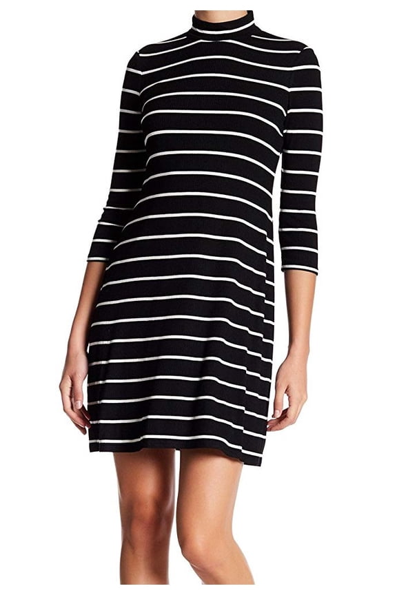 Women's Petite Mock-Neck A-Line Dress 10P
