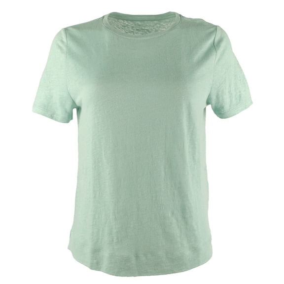 Women's Petite Organic Linen Jersey T-Shirt-C-P-Medium