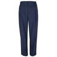 thumbnail image 1 of Women's Petite Pleated Pinstripe Twill Straight Pants 14P, 1 of 5