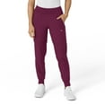 thumbnail image 1 of Wink W123 Women's Comfort Waist Cargo Jogger Scrub Pant Petite, Wine, XS Womens, 1 of 6