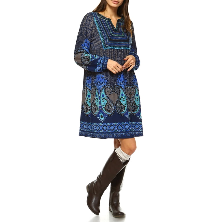 embroidered sweater dress Floral Embroidered Sweater Dress S/M