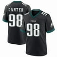 thumbnail image 1 of Women's Philadelphia Carter 98 Black Stitched T-Shirts Sports Player Game Top, Small, 1 of 1