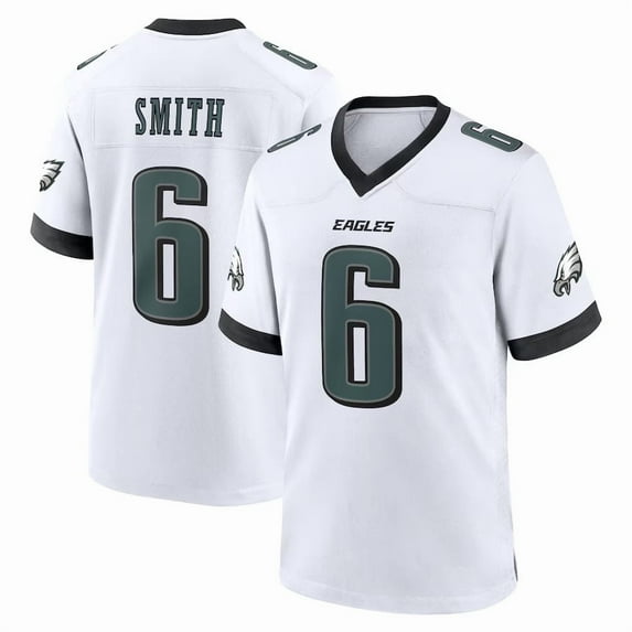 Women's Philadelphia Smith 6 White Stitched Player T-Shirts Sports Team Game Top, Small