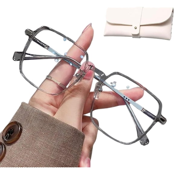 Women's Photochromism Multiple Purposes Reading Glasses, Anti-Blue Progressive Far And Near Dual-Use Reading Glasses