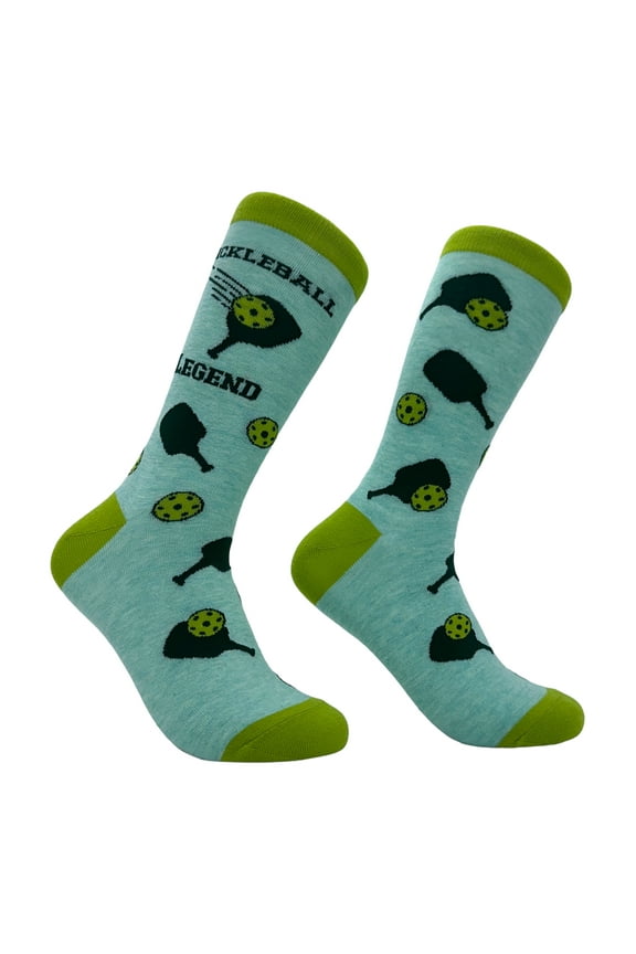 Women's Pickleball Legend Socks Funny Sarcastic Pickle Ball Lovers Paddle Joke Footwear