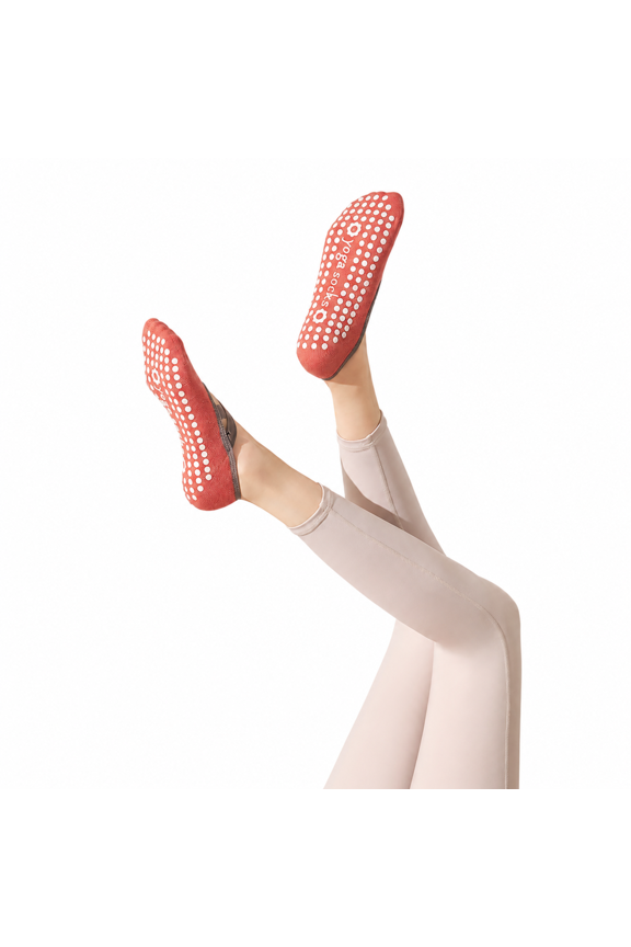 Women's Pilates Grip Socks 2-Piece Set, Non-Slip Open Toe Yoga Socks with Leg Warmers
