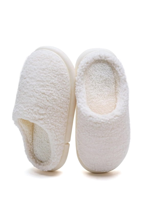 Women's Pillow Warm Memory Foam Slippers Comfortable Cute House Shoes Lightweight Fuzzy Christmas Slippers(DIY,White-40/41)