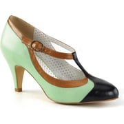 Womens Pin Up Couture Peach 03 T-Strap