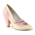 thumbnail image 1 of 3 3/4" Cone Heel Maryjane Pump - B. Pink-Cream Faux Leather, 7, 1 of 2
