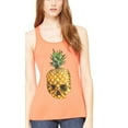 thumbnail image 1 of Women's Pineapple Skull Printed Flowy Racerback Tank Top, 1 of 1