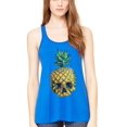 thumbnail image 1 of Women's Pineapple Skull Printed Flowy Racerback Tank Top, 1 of 1