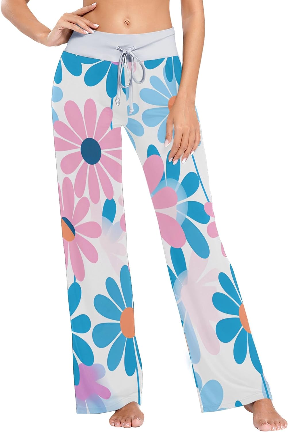 Pink Floral Pajama Pants