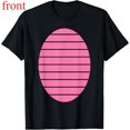 thumbnail image 1 of Women's Pink Egg Graphic Comfortable T Shirt Casual Cotton Short Sleeve Round Neck Top Black S-5XL, 1 of 5