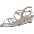 thumbnail image 1 of Paradox London Women's Kadie Wedge Sandal 10 Silver, 1 of 3