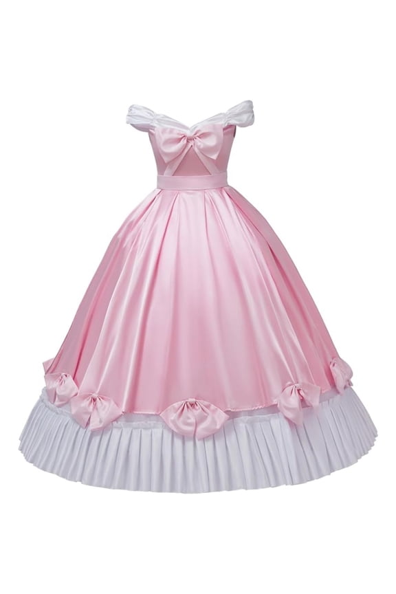 Women's Pink Princess Costume Dress Princess Dress Up Fancy Gown