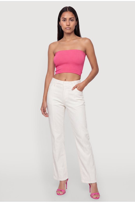Women's Pintuck Straight Leg Pants