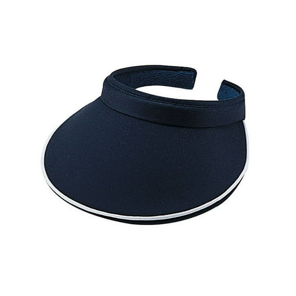 Women's Piping Clip On Visor, Navy