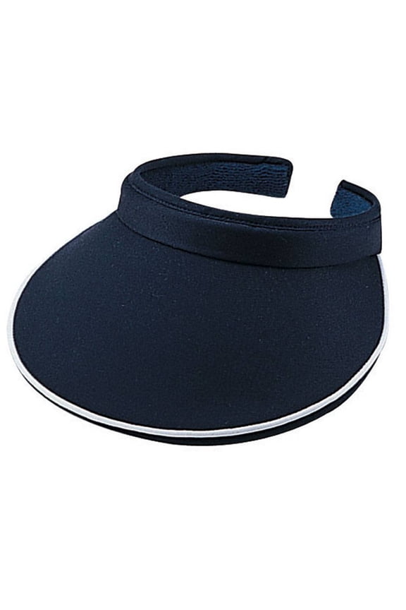 Women's Piping Clip On Visor, Navy