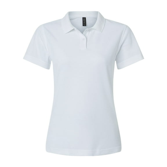 AllPro 62800L Women's Pique Polo-White-3XL