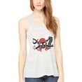 thumbnail image 1 of Women's Pirate Printed Flowy Racerback Tank Top, 1 of 1