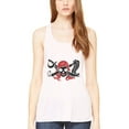 thumbnail image 1 of Women's Pirate Printed Flowy Racerback Tank Top, 1 of 1