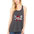 thumbnail image 1 of Women's Pirate Printed Flowy Racerback Tank Top, 1 of 1