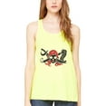 thumbnail image 1 of Women's Pirate Printed Flowy Racerback Tank Top, 1 of 1