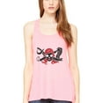 thumbnail image 1 of Women's Pirate Printed Flowy Racerback Tank Top, 1 of 1