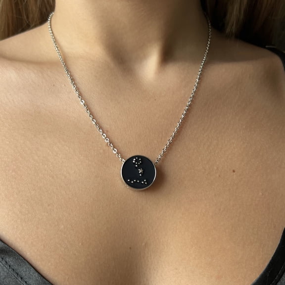 Women's Pisces Zodiac Constellation Pendant Necklace by Elsie & Zoey