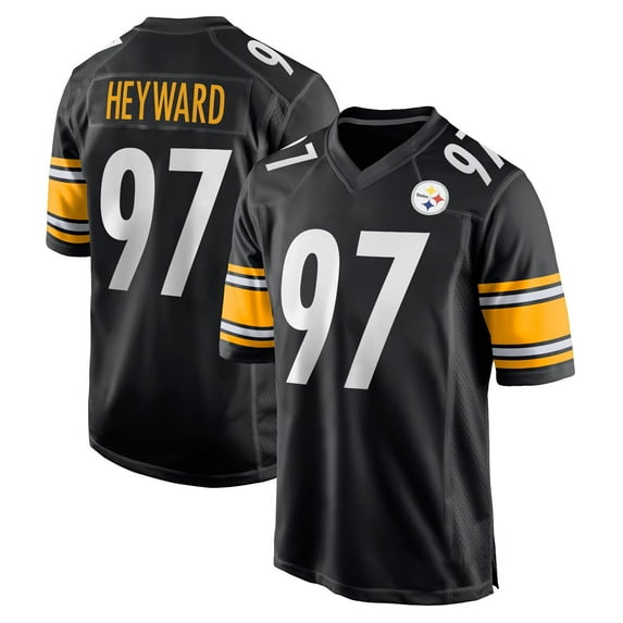 Women's Pittsburgh Heyward 97 Black Stitched T-Shirts Sports Player Game Top, Large