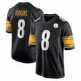 thumbnail image 1 of Women's Pittsburgh Rodgers 8 Black Stitched T-Shirts Sports Player Game Top, X-Large, 1 of 1