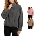thumbnail image 1 of Women's Plaid Bomber Jacket Zip Up, Casual Fall Coat Long Sleeve Lightweight Street Style, 1 of 9