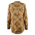 thumbnail image 1 of Women's Plaid Crepe Tunic Shirt-BM-XS, 1 of 4