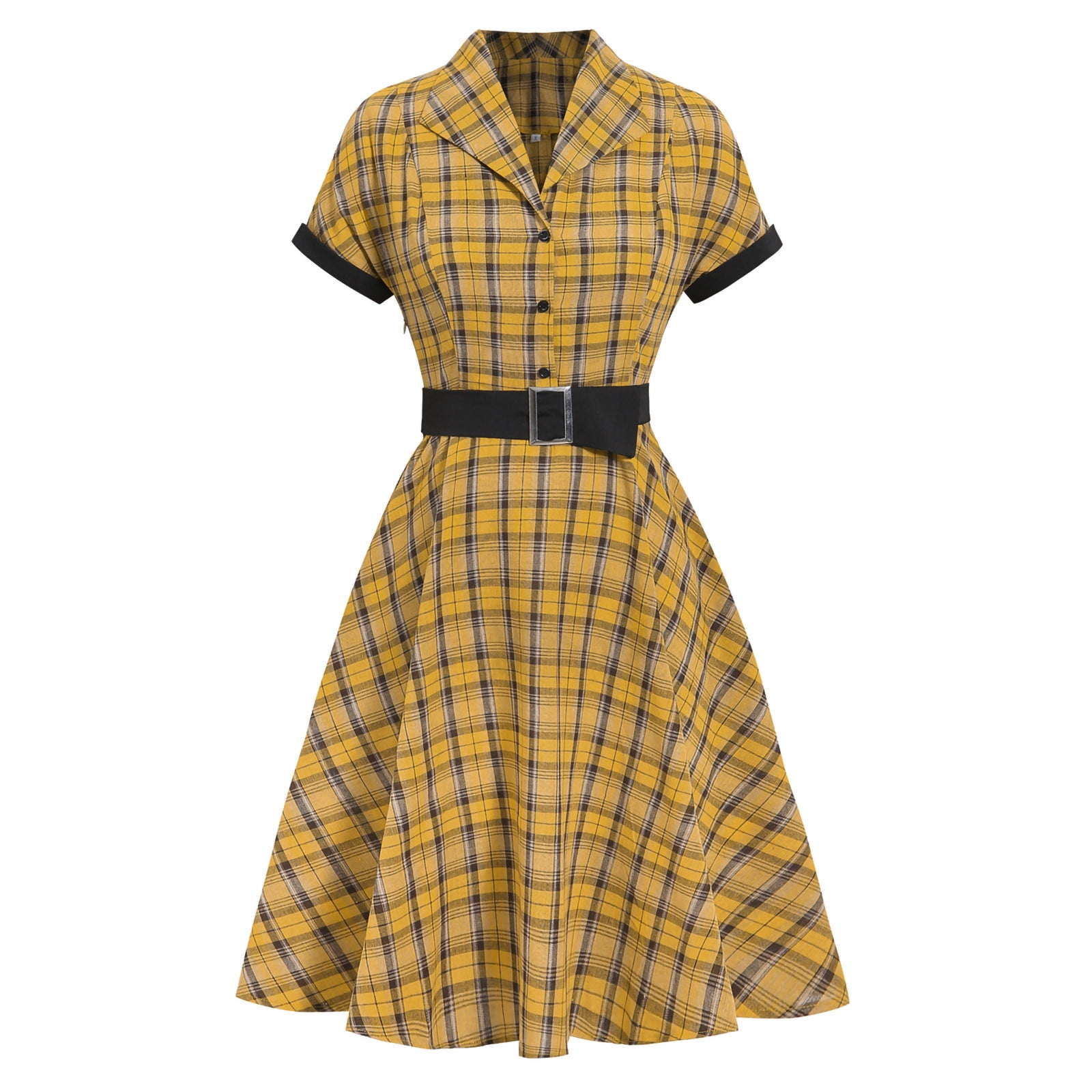 Tartan 1950s cheap dress