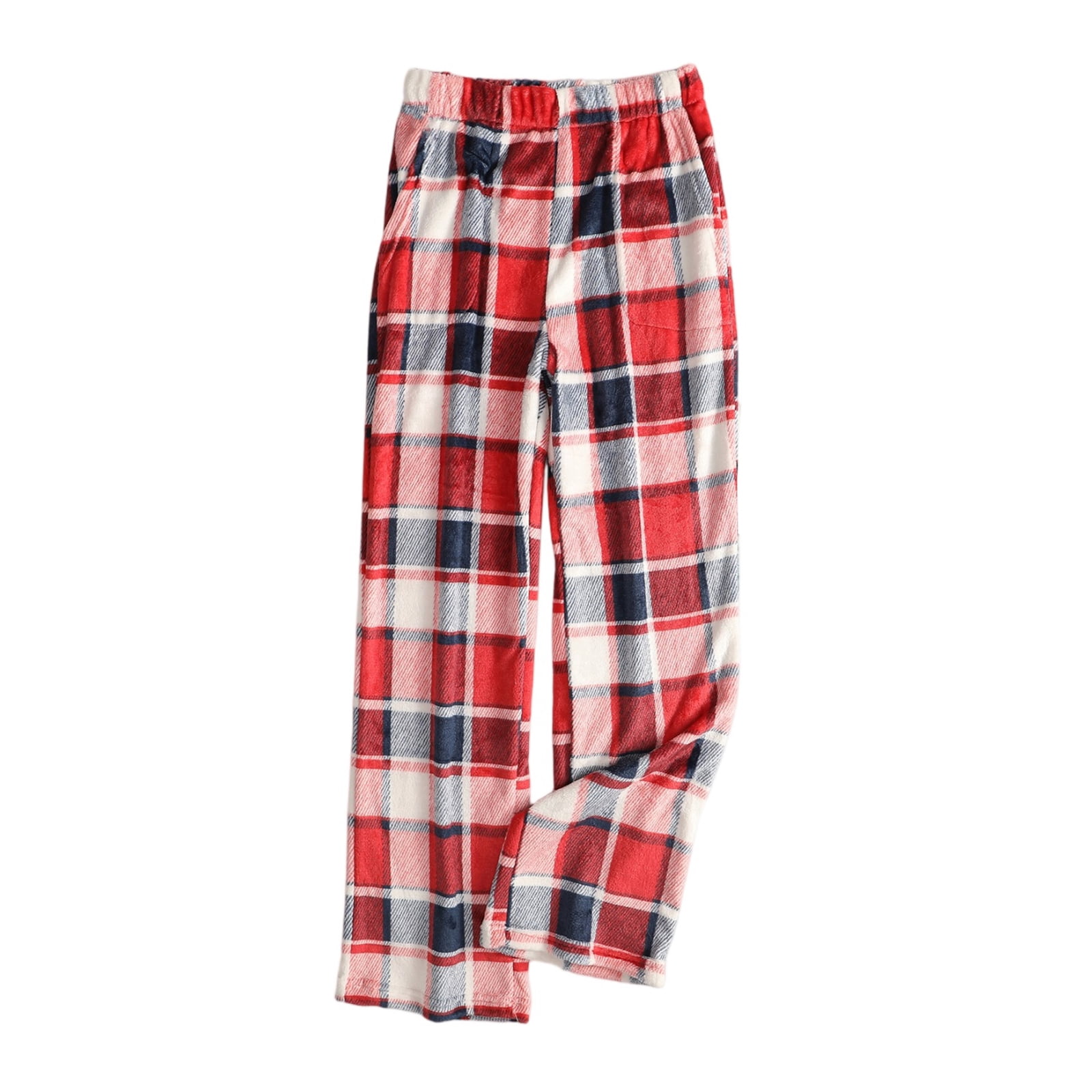 Women's Plaid Pattern Pajama Pants Soft Lounge Sleep Pants Elastic ...