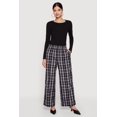 thumbnail image 1 of Women's Plaid Wide Leg Pants, 1 of 4