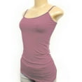 thumbnail image 1 of Women's Plain Basic Solid Tank Top Cami with Adjustable Spaghetti Bra Strap Junior Size & Junior Plus Size, 1 of 4