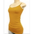 thumbnail image 1 of Women's Plain Basic Solid Tank Top Cami with Adjustable Spaghetti Bra Strap Junior Size & Junior Plus Size, 1 of 4